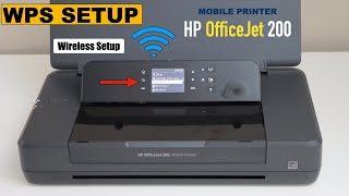 HP OfficeJet 200 Printer WPS Setup Wireless Setup Using WPS Push Button Method [upl. by Eednus691]