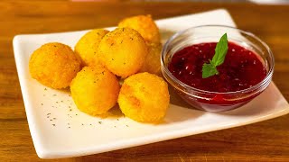 Cheese balls with lingonberry sauce like in a restaurant  I cook twice a week [upl. by Nylassej483]