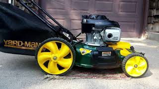 MTD YardMan 21Inch SelfPropelled Mower 55HP Honda GCV160 Hi Wheel SOLD SOLD SOLD [upl. by Iaras]