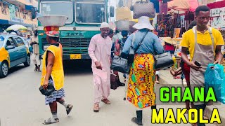 How Busy is African Local Market walking Tour through MAKOLA MARKET ACCRA GHANA [upl. by Rame]