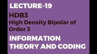 HDB3 High Density Bipolar of Order 3 [upl. by Etteb]