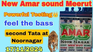 New Amar dj Meerut  17112024 💥 Noornagar 💥wedding one Tata setup 🔥👊💯 [upl. by Ycrad542]