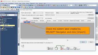 08 of 11 MELSOFT Navigator Utilization of system labels by the top down design method [upl. by Donaldson]