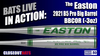 Closeoutbatscom Easton B5 Pro Big Barrel 258 BBCOR Bat BB21B5 3oz 2021 Hitting [upl. by Odlavu180]