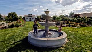 Setting Up the Most Glorious Fountain in the Cut Flower Garden 🤩⛲️💦  Garden Answer [upl. by Inigo398]