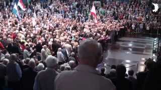 Deutschlandlied und Ausmarsch der Fahnenstaffel Deutschlandtreffen der Ostpreußen 2014 [upl. by Hennessey]