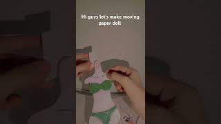 Paper moving doll making tutorial music song tutorial art kpop dollmaker [upl. by Cord757]