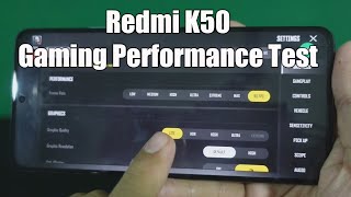 Redmi K50 5G ရဲ့ Gaming Performance Test [upl. by Sucam]