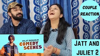 DILJIT DOSANJH  Best Comedy Scenes  Neeru Bajwa  Jatt amp Juliet 2  Couple Reaction Video [upl. by Efram]