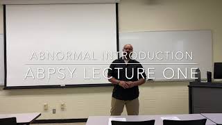 Abnormal Psychology  Lecture 1 Introduction [upl. by Fayth916]