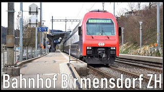 Railways Station Birmensdorf ZH  Bahnhof und Bahnübergang in Birmensdorf ZH [upl. by Birch]