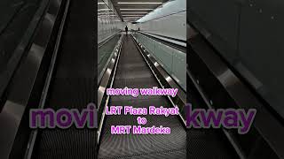 Moving walkway LRT plaza Rakyat to MRT Mardeke Kuala Lumpur Malaysia । lrt travel kualalumpur [upl. by Yedrahs417]