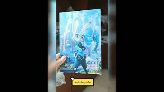 3D Lenticular Flip Effect Poster Lenticular Printing Custom [upl. by Aicek]