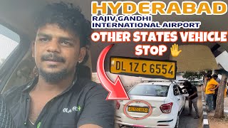 Rajiv Gandhi international airport lo catch by Driver🚕in Ola amp uber zone plz stop✋￼ ban other states [upl. by Eidnac408]