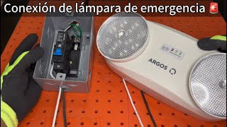 Como conectar una lámpara de emergencia 🚨 [upl. by Etteval]