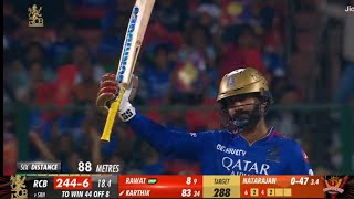 Dinesh Karthik batting highlights 83 runs 19 balls 6666776 highlights  RCB vs SRH IPL 2024 [upl. by Eseuqcaj]