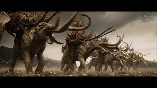 The Lord of the Rings 2003  Haradrims vs Rohan army The Mumakil 4K [upl. by Amargo]