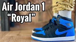 Air Jordan 1 “Royal” Reimagined Review amp On Feet [upl. by Onit]