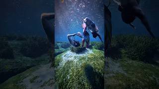 Two mermaids mermaidlife underwater viralvideos mermaidswim mermaidlife asmr asmrunderwater [upl. by Anaeed]