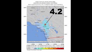 42 earthquake likely foreshock hits the Los Angeles Basin  WARNING 62 earthquake is likely in [upl. by Notterb237]