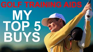 DO NOT WASTE YOUR MONEY MY top 5 GOLF Training AIDS [upl. by Meir]