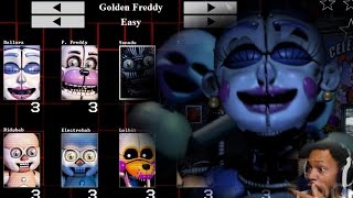 THE GANGS ALL HERE SEND HELP  FNAF Sister Location Custom Night [upl. by Sulohcin]