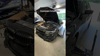 330i Downpipe Install bmw bmw330i bmwg20 bmwtuning bmwm carguys carmods horsepower bmwm3 [upl. by Gnav469]