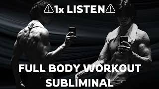 WARNING 1x LISTEN ONLY FULL BODY WORKOUT NO GYM NEEDED [upl. by Kinson]