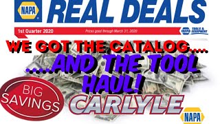 HUGE Napa Carlyle Tool Haul Savings From Real Deals This Quarter  JanMarch 31 2020 Sales [upl. by Iline]