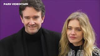 Natalia Vodianova amp Antoine Arnault  Paris 20 january 2022 Fashion Week show Louis Vuitton [upl. by Katey]