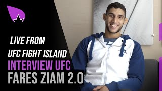 Interview UFC Fight Island  Fares Ziam donne sa hitlist  🇫🇷 [upl. by Ylyl]