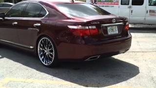 WTW Customs  Lexus LS460 on 22quot Lorenzos [upl. by Munafo699]