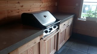 Ik bouw mijn buitenkeuken zelf  DIY concrete countertop  garten kochstelle  Betonnen aanrechtblad [upl. by Ofori]