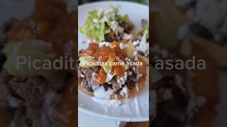 Sopes de carne asada comidamexicana menúsemanal menusemanaleconomico amadecasa cocina [upl. by Onitrof]