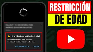 Cómo quitar la restricción de edad en yt [upl. by Airdnek791]