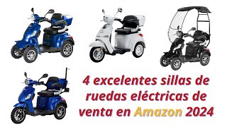 4 EXCELENTES SILLAS DE RUEDAS ELECTRICAS RECOMENDADAS de Venta en Amazon 2024 [upl. by Airec128]