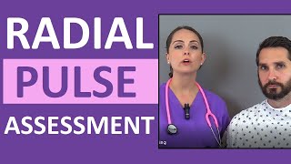 Radial Pulse Assessment and Palpation Nursing CNA Skill [upl. by Ronym]