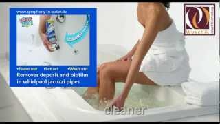 Jacuzzicleaner Whirlpool cleaner jetted tub cleaner  hygiene foam removes biofilm [upl. by Nilatak]