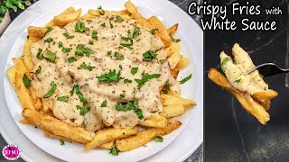 White Sauce Fries recipe  White sauce fries without cheese  Loaded fries [upl. by Ludlew]