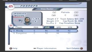 200102  Retro NFL Rosters New England Patriots Team Roster Madden NFL 2002 [upl. by Enailil]