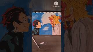 Drawing rengoku death scene part2 masterartist art masterart artdrawing artdrawing demonslayer [upl. by Nitreb1]