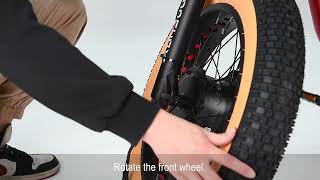 FRONT WHEEL INSTALLATION Fit for Addmotor M366x M365x ETrikes [upl. by Rodama]