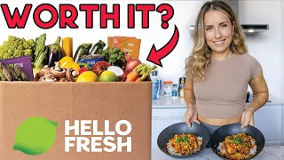 I Tried Cooking HelloFresh Meals For A Week  honest review [upl. by Nyllaf]