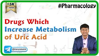 6 Drugs which increase metabolism of uric acid  Chronic Gout  Neet PG  Fmge Pharmacology [upl. by Rakabuba]