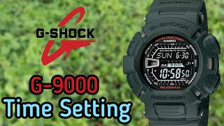 Casio GShock G9000 MUDMAN Time Setting Tutorial  SolimBD  Watch Repair Channel [upl. by Dlorag]