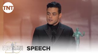 Rami Malek Award Acceptance Speech  25th Annual SAG Awards  TNT [upl. by Nageet]