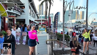 Bayside Marketplace  Biscayne Blvd Miami FL  Walking Tour  Your View 4K 60fps [upl. by Robbie]