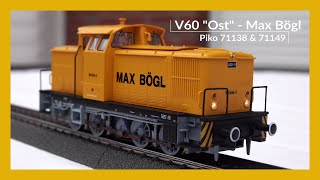 Piko 71138  71149  V60 D LEW  Max Bögl Werklok  SOUND 4K UHD [upl. by Aleuname431]