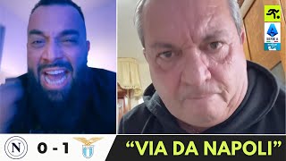 NAPOLI LAZIO 0 1  GUFI TUTTI UNITI “SIETE FINITI…”  TIFOSIAMO [upl. by Nryhtak]