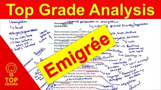 Grade 9 Analysis of The Emigrée by Carol Rumens Mr Salles [upl. by Shiller]